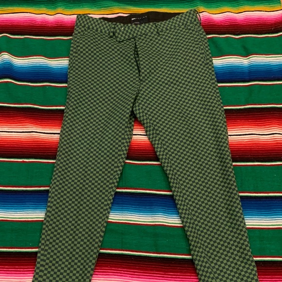 *NEW* Unisex ASOS DESIGN skinny suit pants in green checkerboard 32”by 32” - Picture 2 of 6